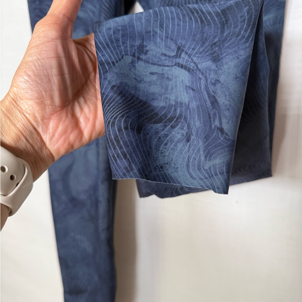 SPANX Blue Patterned Ankle Pants - Picture 2 of 5